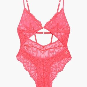 Savage X Fenty lace bodysuit- Pink flash